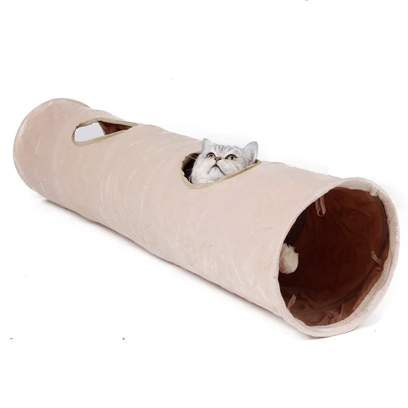 High Quality Pet Tunnel Long 120cm 2 Holes Cat Puppy Rabbit Teaser Funny Hide Tunnel Toys With Ball Collapsible Cat Tunnel High Quality Pet Tunnel Long 120cm 2 Holes Cat Puppy Rabbit Teaser Funny Hide Tunnel Toys With Ball Collapsible Cat Tunnel