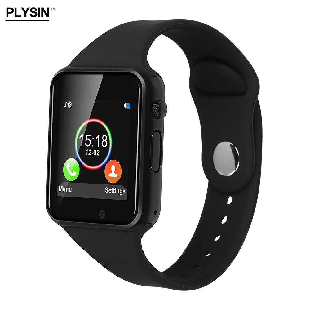 Smart watch men touch screen support SIM card bluetooth camera compatible with both Android IOS made by PLYSIN X1