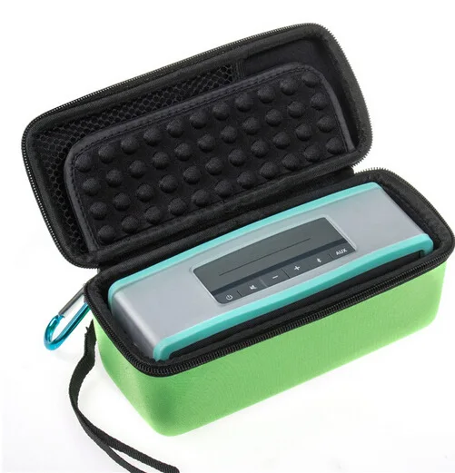 Заводская розетка Мода eva полу-жесткий футляр для переноски+ мягкий кожаный чехол для Bose Soundlink Mini/Mini 2 беспроводной Bluetooth динамик - Цвет: Green