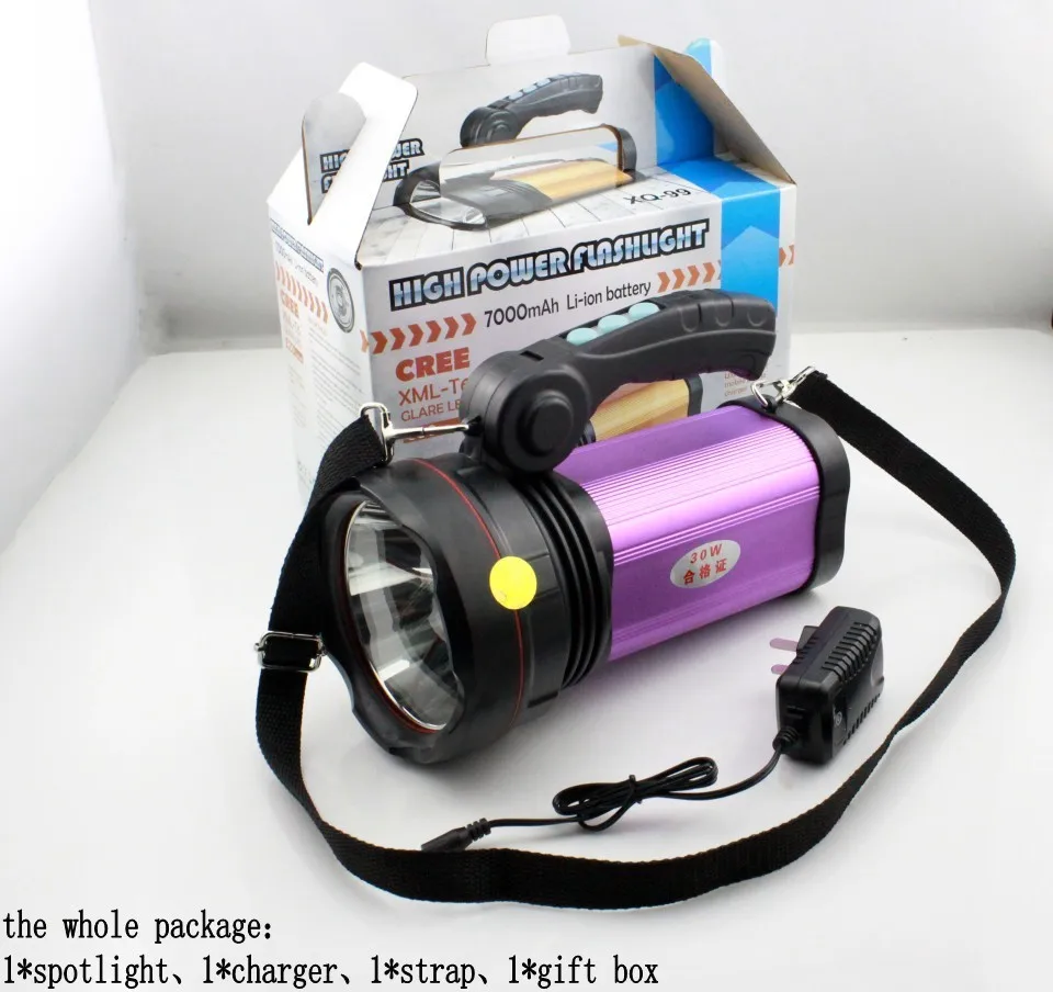Yupard фонарик факел прожектор Открытый Рыбалка Отдых на природе Охота USB Power Bank яркий xm-l T6 LED 30 Вт spotlight