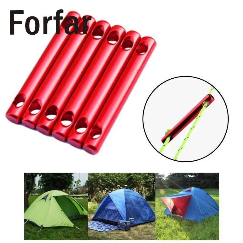 Forfar 5pc Ultra light Aluminum Camping Tent Buckle Hook Outdoor Hiking