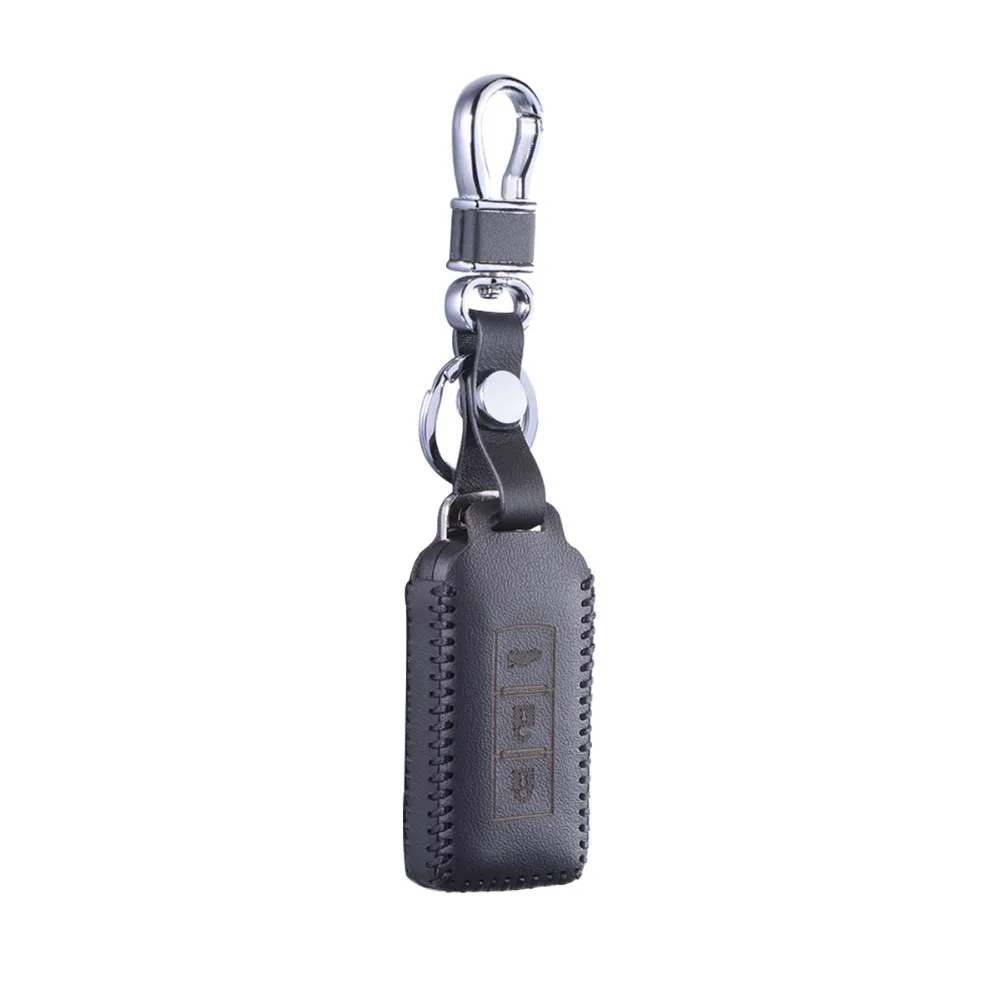 Кожаный чехол для ключей Mitsubishi Outlander Lancer 10 EX Pajero Galant Sport ASX RVR L200|fob cover|fob chainkey mitsubishi