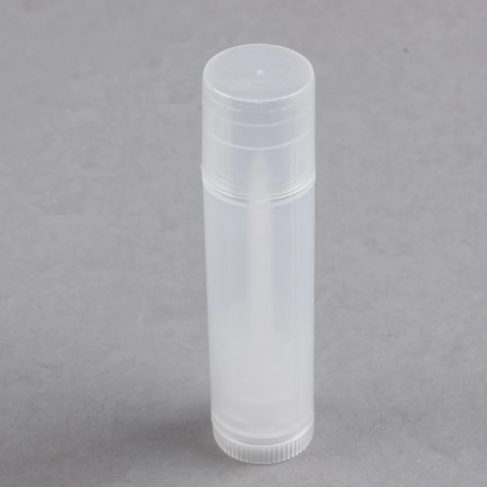 

50pcs Transparent/White Clear Empty DIY Lip Balm Tubes Containers MSI-19