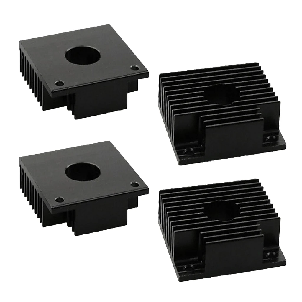 Magideal 2Pcs Extruder Heat Sink 40*40*11mm Black for 3D Printer MK7 MK8