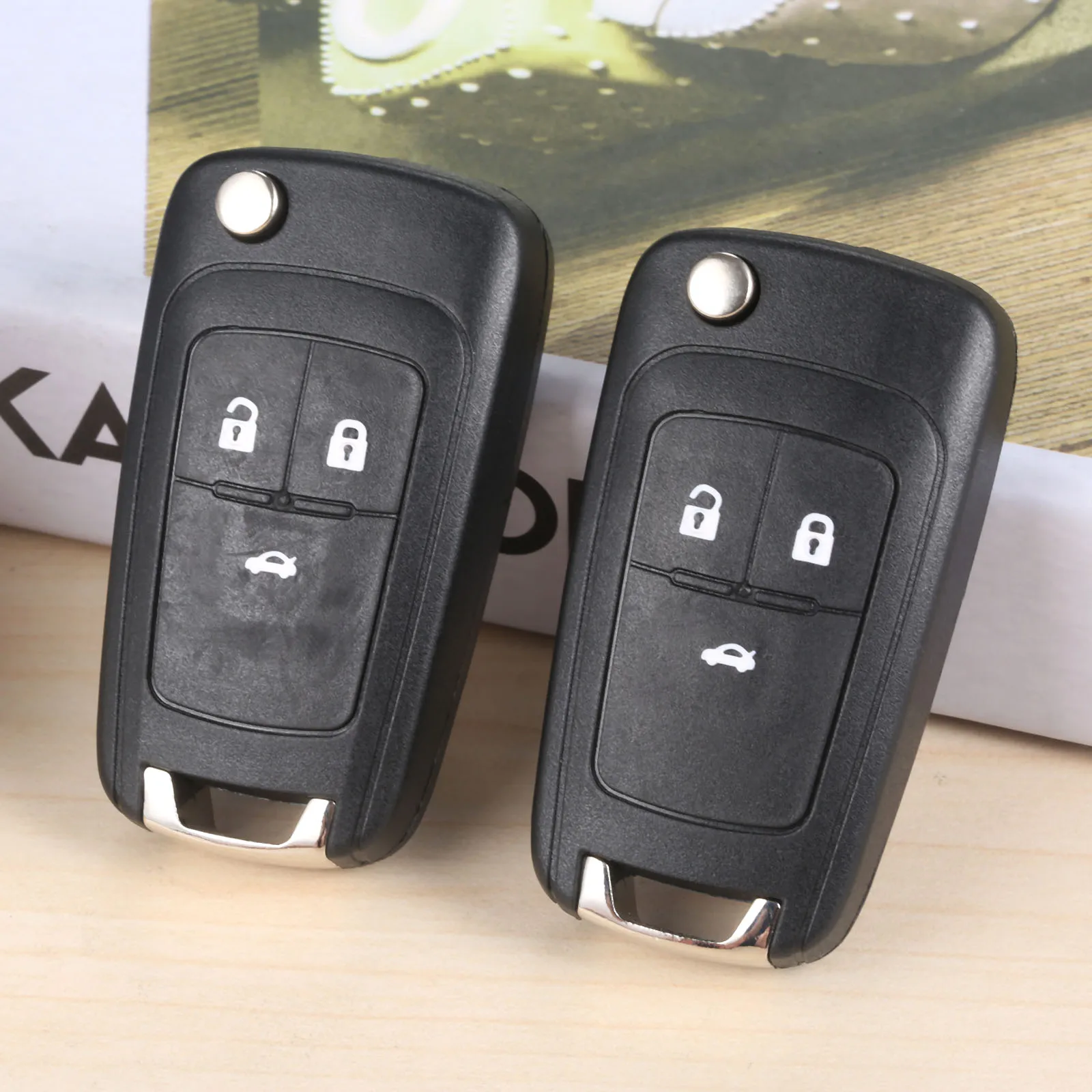 Yetaha 2 шт. 3 пуговицы Автомобиль Smart Remote ключ с ID46 7491 чип 433 мГц для OPEL/VAUXHALL Astra J Corsa E Insignia Zafira C