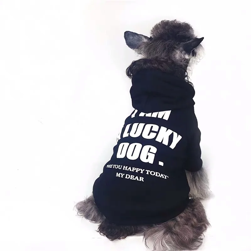 Dreadlocks Style Dog Clothes Pet Puppy Hoodie Coat Bulldog Schnauzer Chihuahua Jacket for Dogs Cats In Winter Keeping Warm YHC09