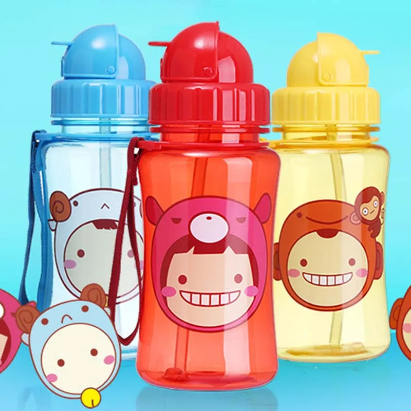 ceng-AIO Baby Feeding Straw Bottle Toddler Learning Drinking Silicone Sippy Cup Drinkware