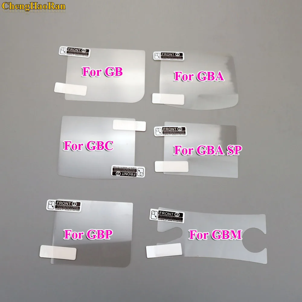 

ChengHaoRan 120PCS mix models LCD Screen Protector Protective Film for Gameboy Color for GBA GBA SP GBC GB GBP for GBM Console