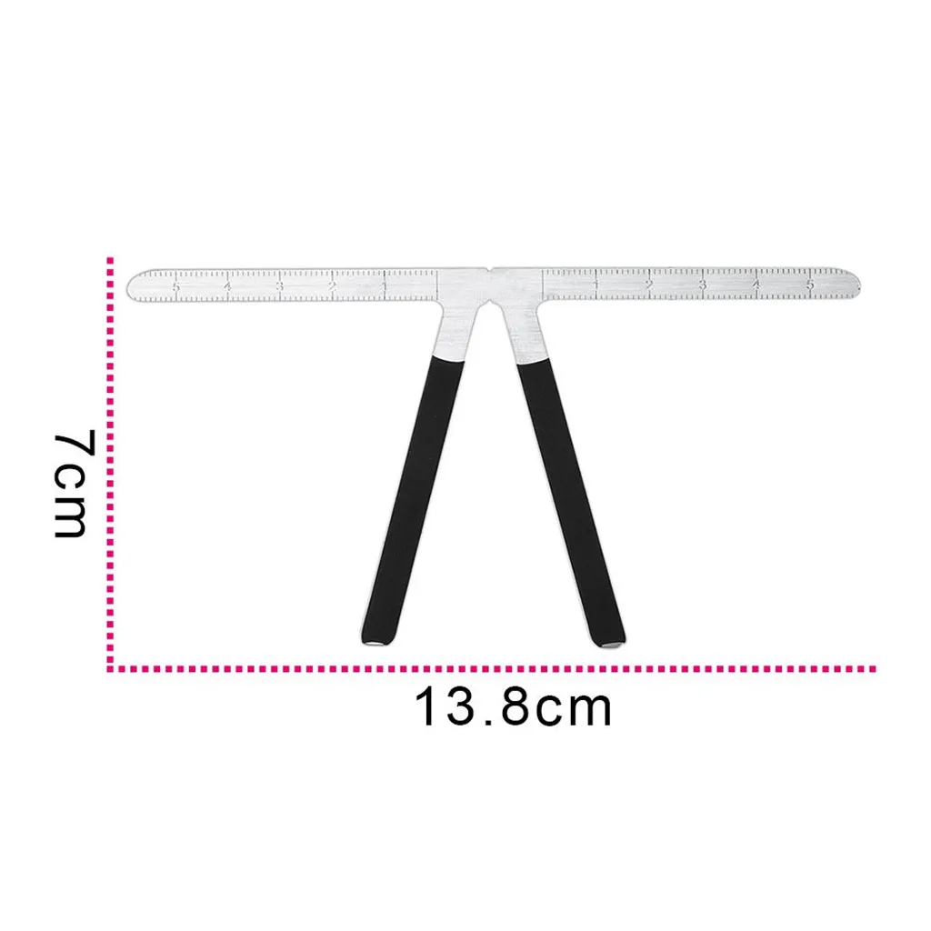 2 шт трехточечный Перманентный макияж бровей татуировки суппорт трафареты линейки