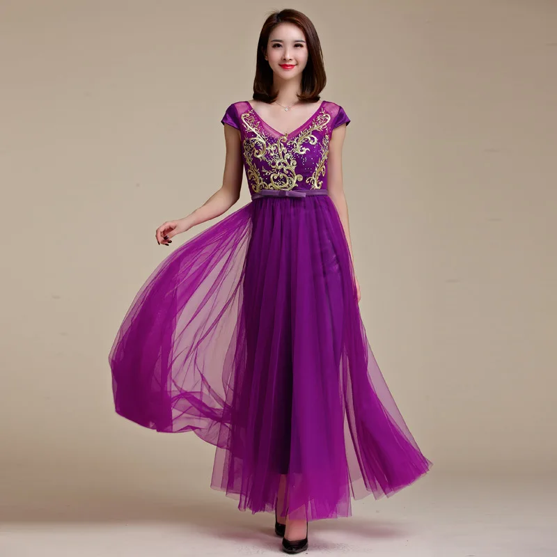 High Quality New Fashion 2017 Summer Dresses Women Embroidery Gauze