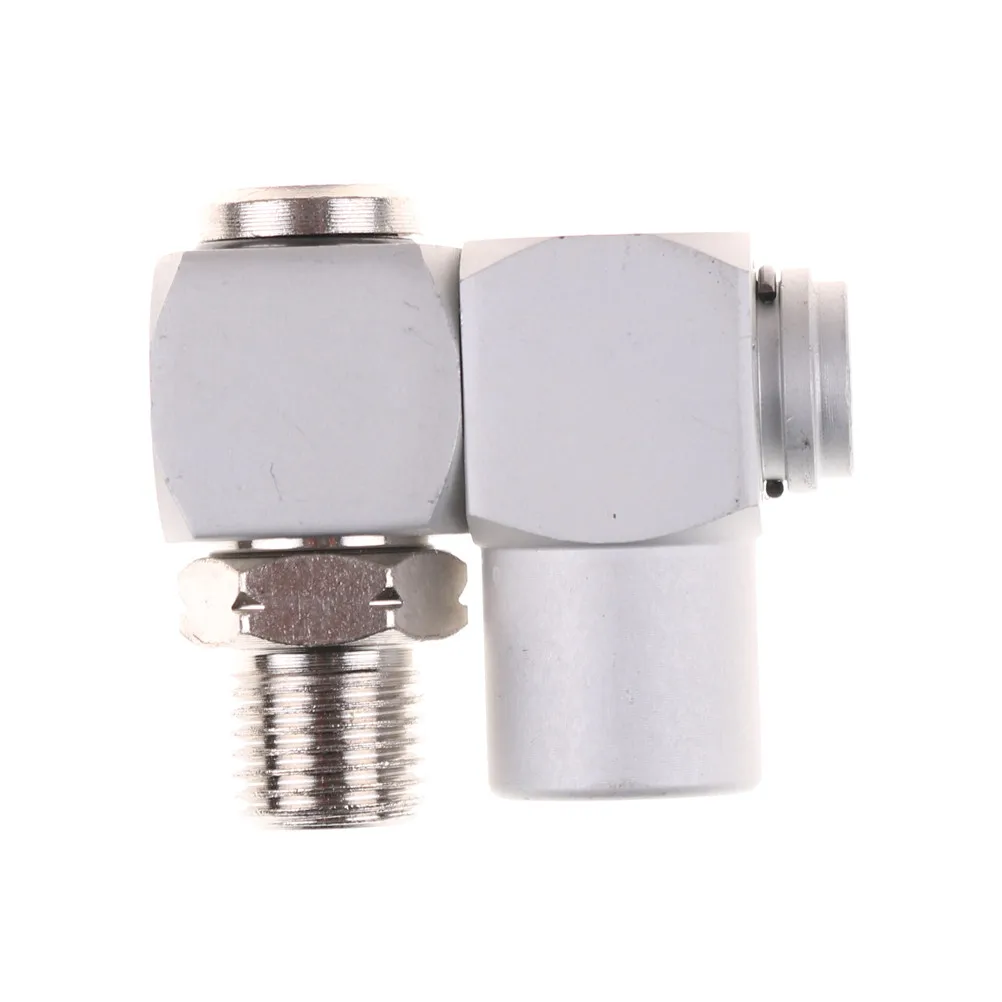 1x Air Line Connector Adjustable Swivel 1/4 Inch BSP Pneumatic Fitting