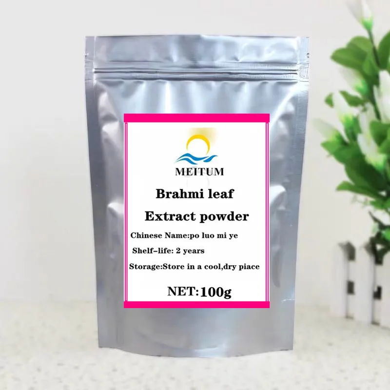 

High quality natural Brahmi leaf extract powder of Brahmi leaves, treatment of asthma, elimination of inflammation,Free shipping