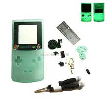Светящийся зеленый цвет корпус для 【dogbc люминесцентный чехол для Gameboy цветной блестящий чехол с мультяшным объективом экрана