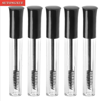 

1pcs Portable 10mL Empty Mascara Tube Eyelash Vial Liquid Bottle Container Black Cap