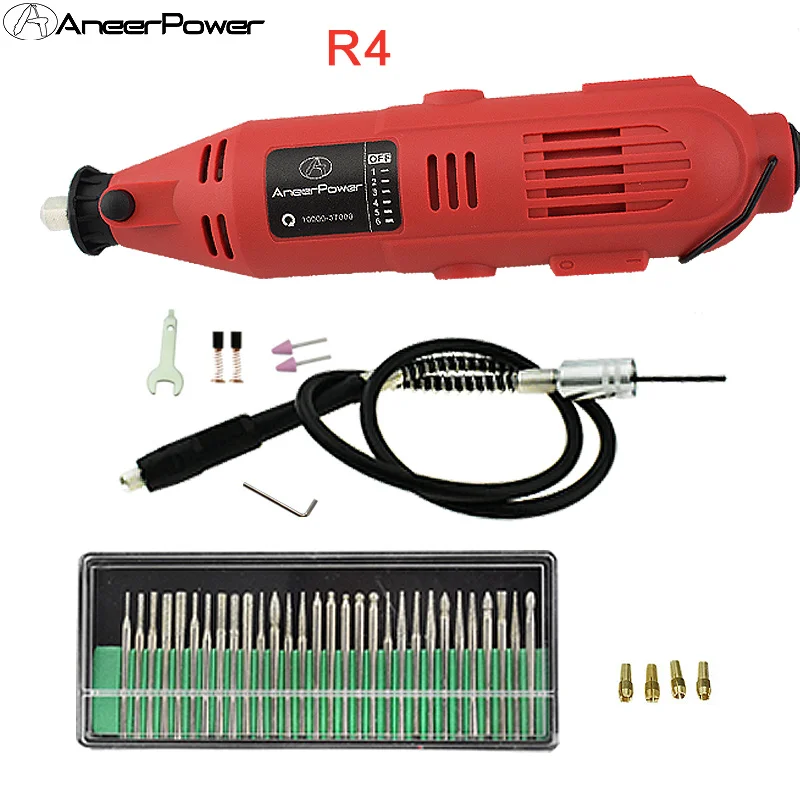 180 Вт Электрический шлифовальный инструмент, Мини дрель, электроинструмент, роторный шлифовальный станок, Dremel, гравировальная ручка, ручная дрель, электрическая мини-дрель, ЕС - Цвет: R4