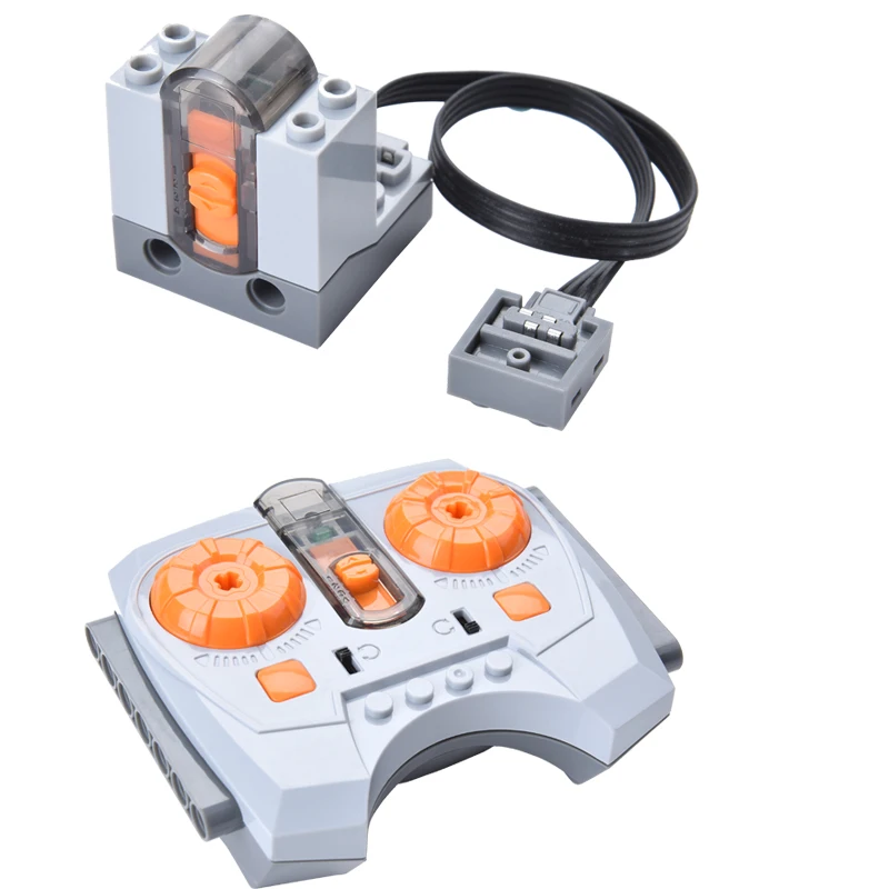 Variable Speed Remote Control Power Machinery Wireless Remote Receiver Battery Box Switch Building Blocks Toys Compatible 8879  .