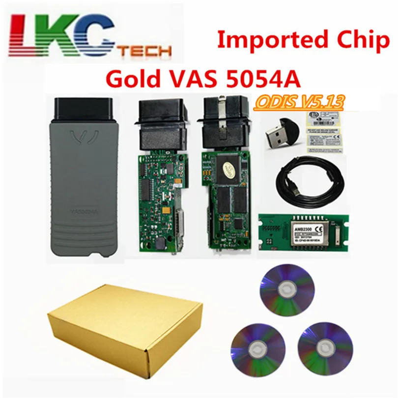 Импортные полный чип OKI VAS 5054A ois V5.13 VAS5054 VAS5054A Поддержка bluetooth протокол