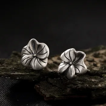 

2018 Special Offer Brinco Earring National Wind Restoring Ancient Ways Do Old Lotus Leaf Joker Ms Wholesale High-grade Earrings