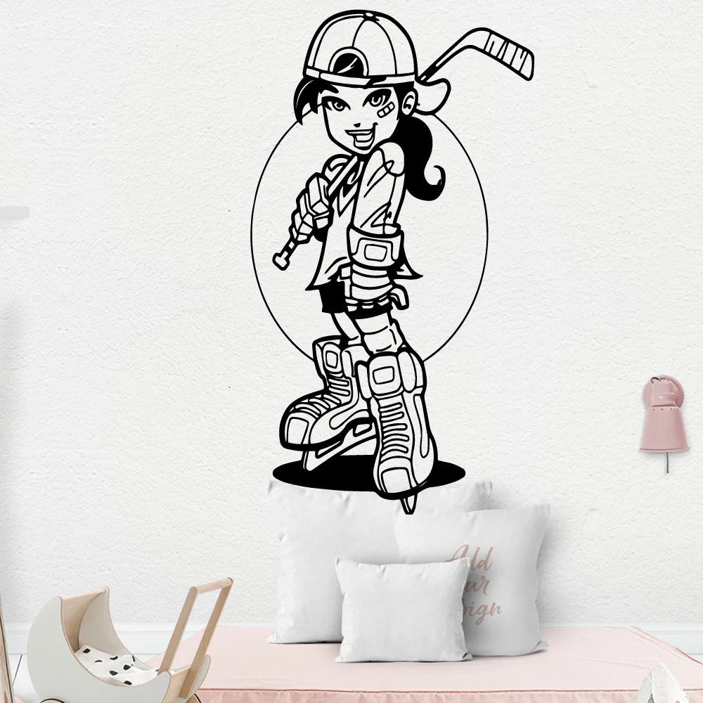 

Pretty girl Vinyl Wall Sticker Home Decor Stikers For Kids Room Decoration Mural Poster