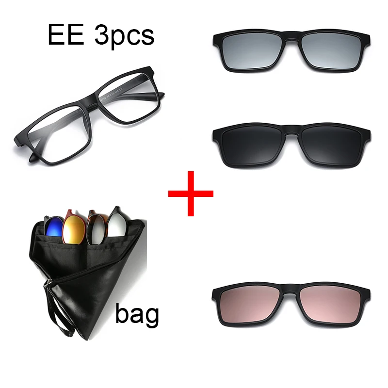 Магнитный ультра-светильник, поляризованные солнцезащитные очки на застежке, мужские и женские очки, оправа для очков TR90, оправа для оптических очков для женщин и мужчин