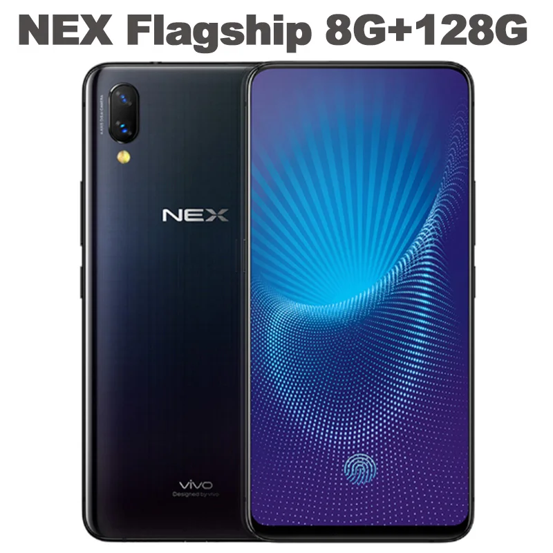 Vivo authorized Vivo Nex мобильный телефон Snapdragon 710/845 Восьмиядерный 6,5" AMOLED авто-повышенная камера 4000 мАч type-C AI HiFi - Цвет: 8G 128G Black