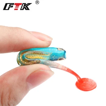

FTK 5pcs/lot Bass Lure New Vivid Worm Soft Lures Artificial Fishing Bait Jig Swim Shad Minnow Fishing Tackle Fishing Lures Peche