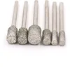 1PCS Grit60 3MM Shank Cylinder Diamond Grinding Head Cylindrical Points Coated Carving Burrs Lapidary Tools Jade Stone Marble ► Photo 2/6