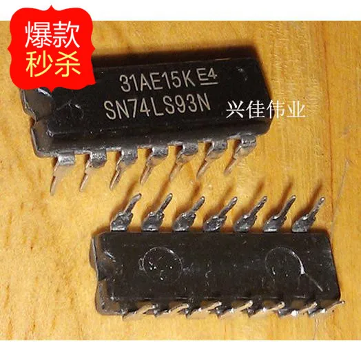 10 шт Новый SN74LS93N Оригинальный HD74LS93P DIP14 четыре двоичный счетчик|Интегральные