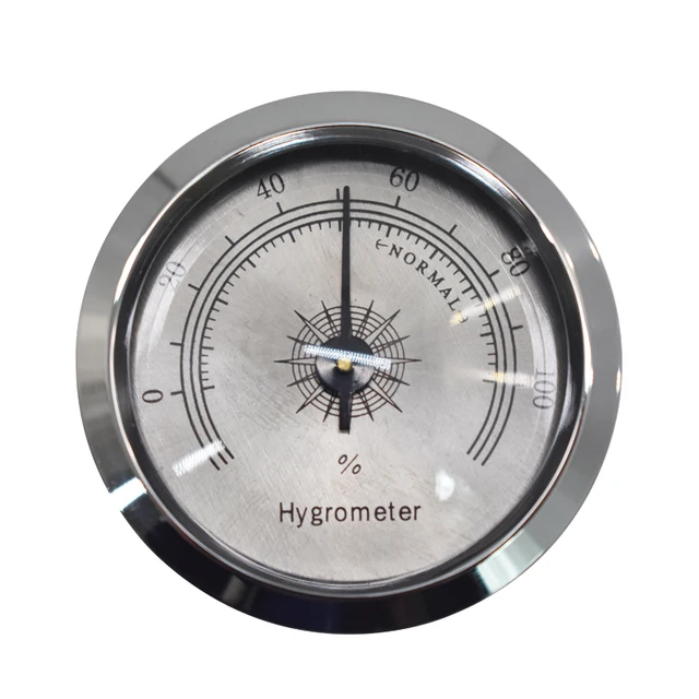 Precision Cigar Hygrometer Accurate Portable Mini Mechanical Humidor