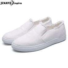 New Arrivla Men Slip On Flat Shoes Solid Color Canvas Shoes For Men Top Quality Loafers Boat Shoes tenis masculino adulto color block slip on canvas shoes for men