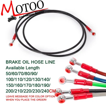 

Motoo - Motorcycle Dirt Bike Braided Steel Hydraulic Reinforce Brake line Clutch Oil Hose Tube 50 To 2400mm Fit for Racing motor