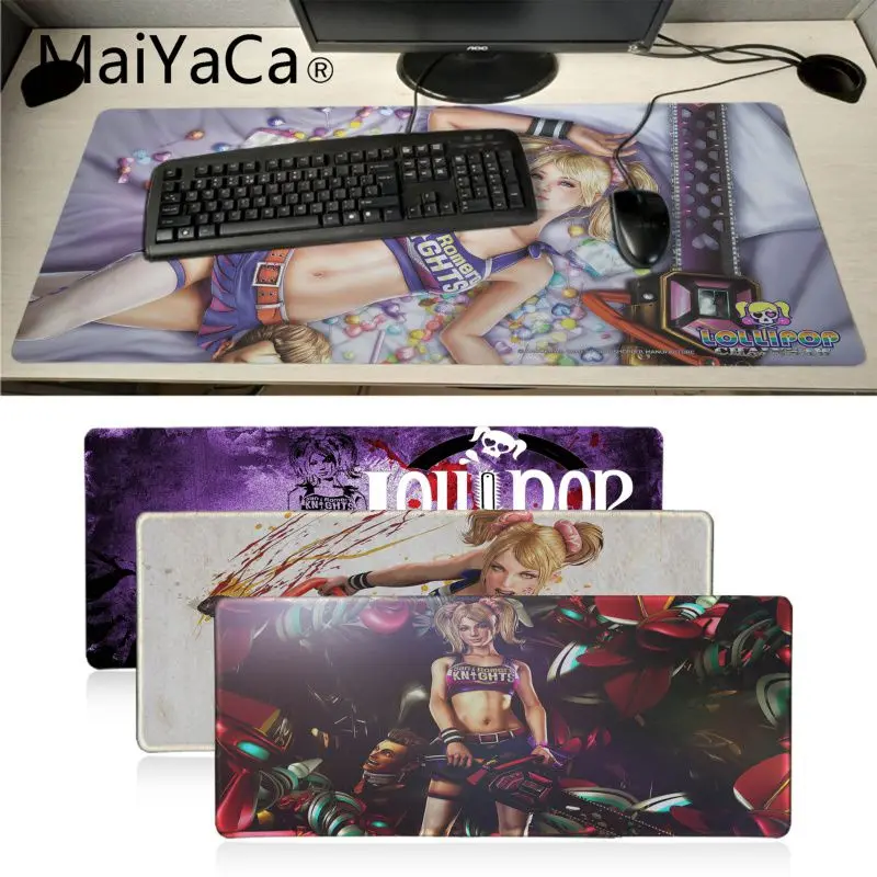 MaiYaCa леденец бензопила игровые коврики для игр коврик мыши Аниме мультяшный