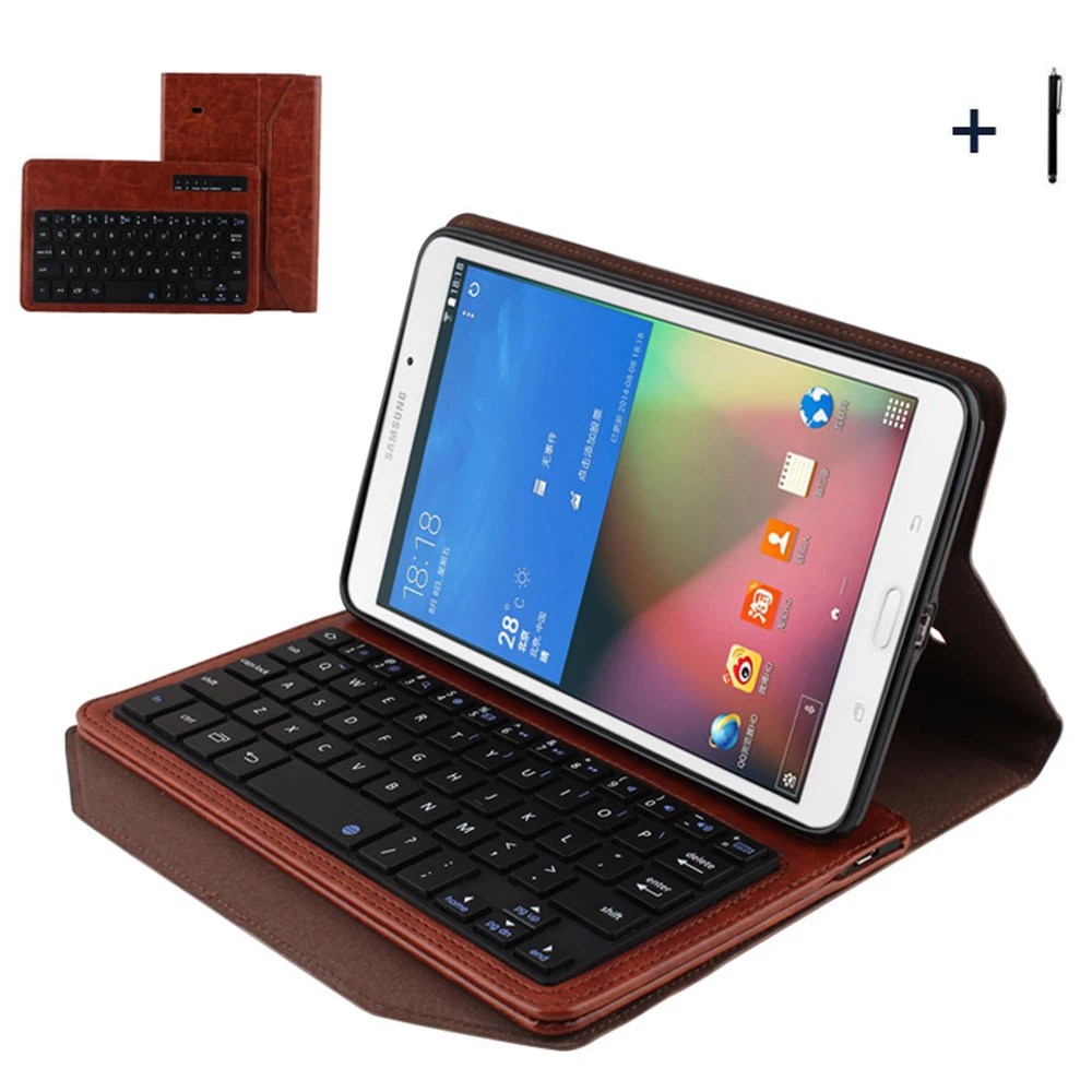 Беспроводной клавиатура для Samsung Galaxy Tab 4 8.0 T330 Bluetooth чехол Планшеты кожи сальто