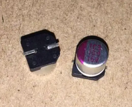 10 шт. 16V100UF 6.3X5.8 твердотельный конденсатор Короткие конденсаторы 16 в 100 мкФ SMD |