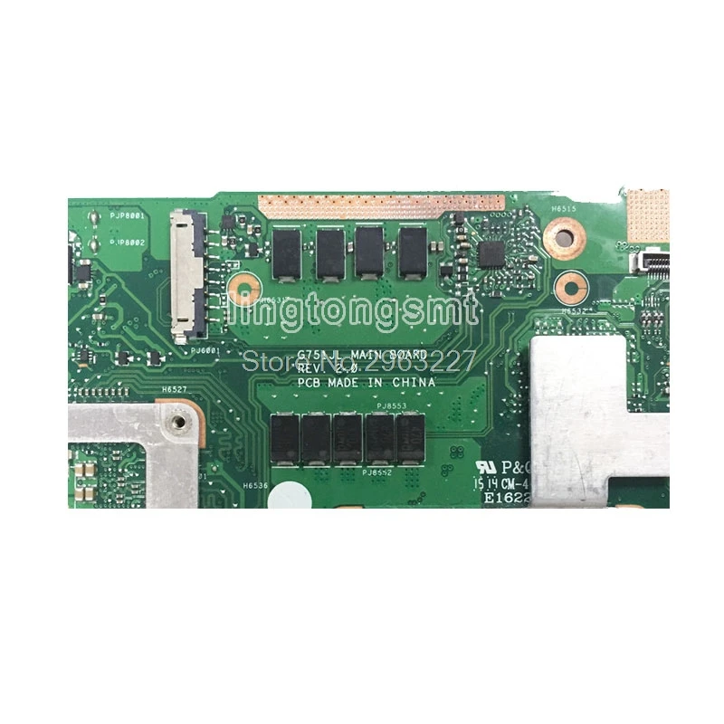 SAMXINNO для For Asus G751JL G751J G751 материнская плата ноутбука REV2.0 i7 cpu GTX965M 100%
