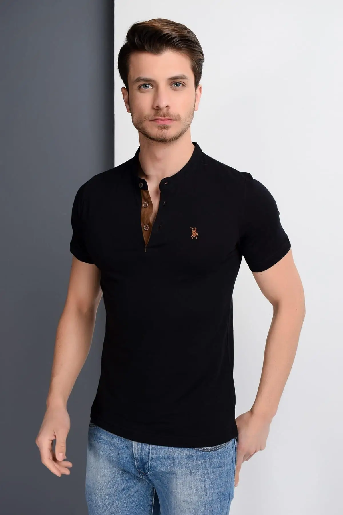 Dewberry Мужская Черная T Shirt 2090001T8560|Футболки| |