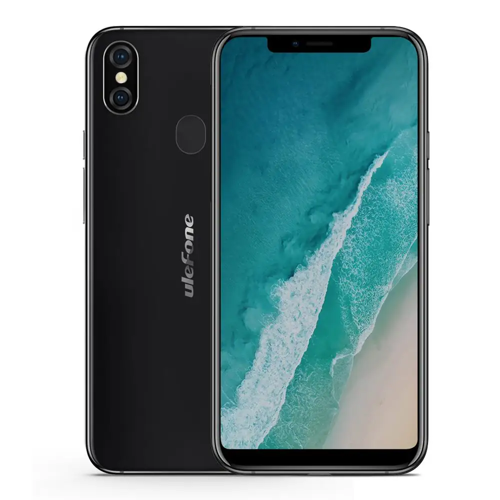 Ulefone X 5,8" HD+ смартфон MT6763, четыре ядра, Android 8,1 ram, 4 Гб rom, 64 ГБ, 16 МП, двойная задняя камера, Face ID, 3300 мАч, мобильный телефон - Цвет: Black