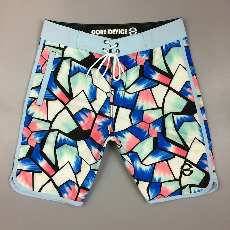 Мужские шорты с геометрическим принтом летние дышащие мужские пляжные шорты стрейч повседневные мужские шорты homme брендовая одежда - Цвет: as picture show
