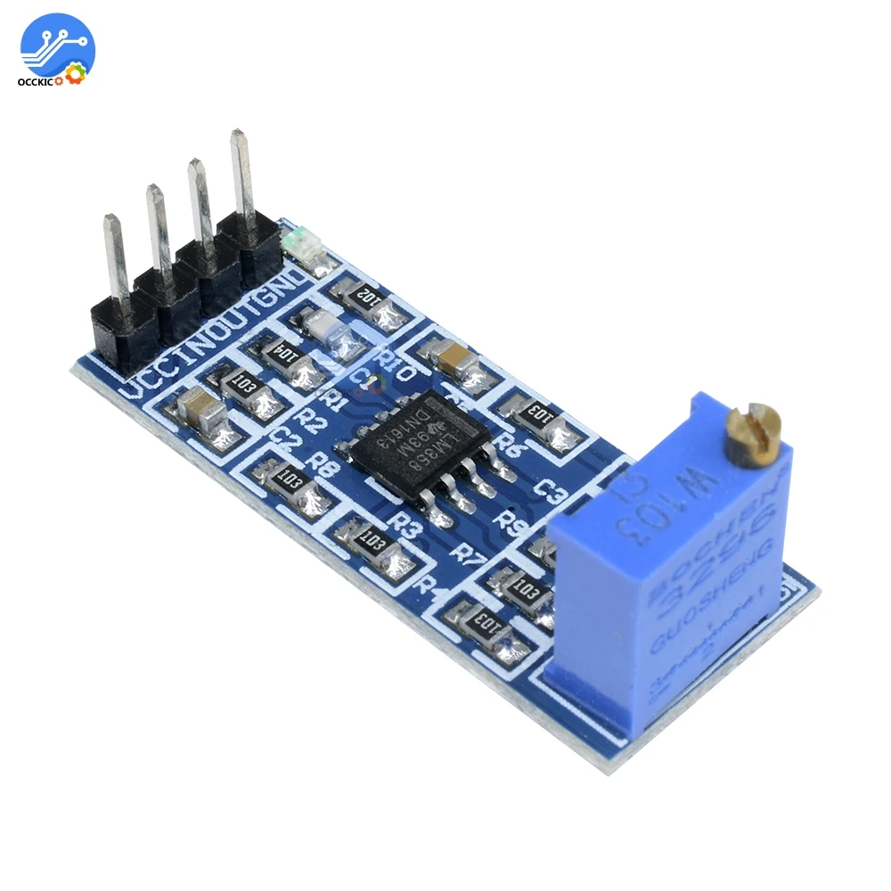 LM358 100 увеличение времени модуль усиления рабочий усилитель звуковой динамик