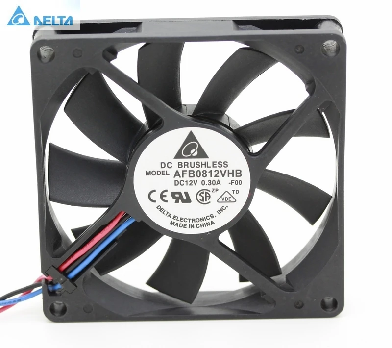 

For Delta 8015 AFB0812VHB 8cm 80X80X15 mm 80MM 8*8*1.5CM 12v 0.30a cpu computer case cooling fan double ball