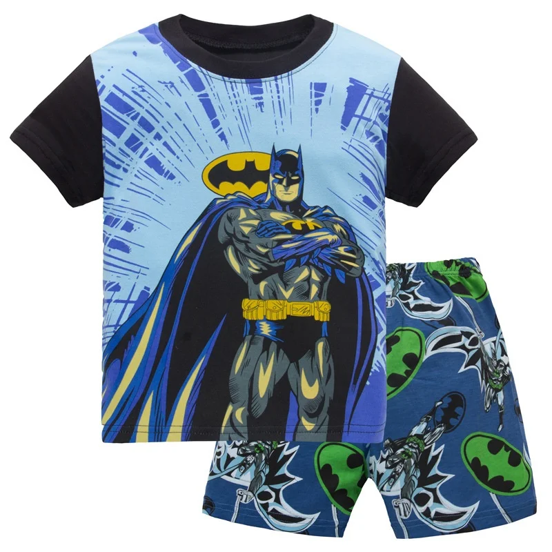 

2019 Summer Boys Pajamas Suits Short Sleeve Kids Pijama Character Children Pyjama Sets Boys Sleepwear bottom Clothing