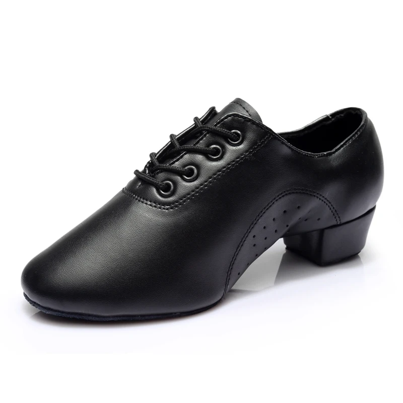 

Male Adult Children Latin Dance Modern Shoes Dance Ballroom Dancing Shoes Leather Kungfu Shoes Just Male Square Shoes GB