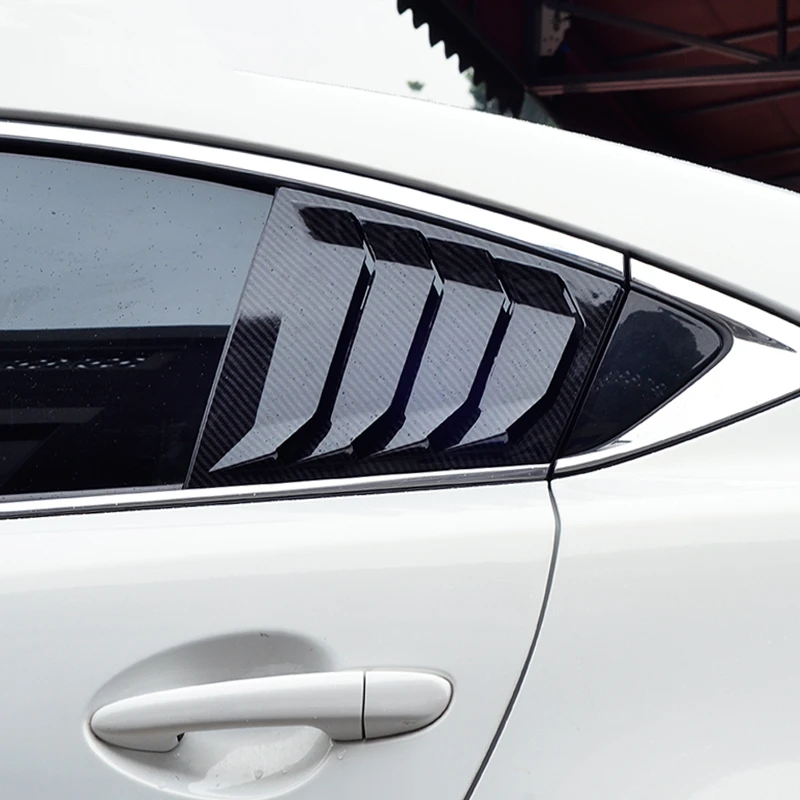 Для Mazda 6 ATENZA 2014 2015 2016 2017 2018 углеродное волокно ABS заднее окно Hanlde треугольная чаша