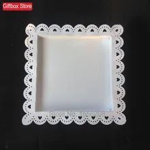 365x365 мм кованого железа чашки торт стойка для десертов поддоны для хлеба Для свадебной вечеринки украшения дома