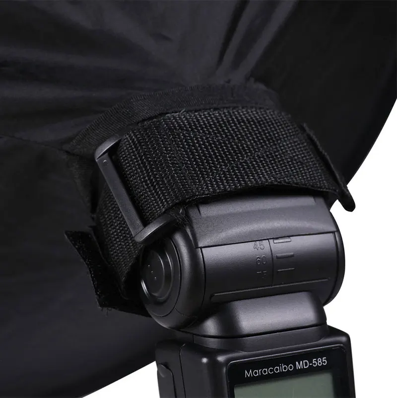 Universal 44cm Portable Collapsible Round Flash Softbox Beauty Dish Flash Speedlite Diffuser Reflector for Camera Flash Macro Shooting (5)