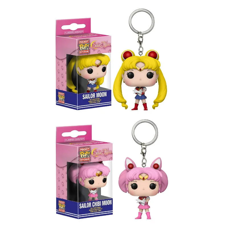 

FUNKO POP New Pocket Pop Keychain Official Super Hero Anime Characters Action Figure Collectible Model Toys For Gifts With Box
