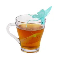 Силиконовый чайный пакетик-бабочка фильтр ситечко для сыпучих чайных ситечек кофе специй#30