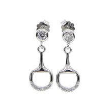 Модные ювелирные изделия новые милые крошечные серьги-гвоздики в виде подковы для женщин 925 пробы серебряные серьги в стиле панк