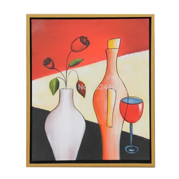 

Handmade Flower Vases Oil Painting decorates canvas Wall Art Modern Abstract Wall Pictures For Living Room Home Decoration