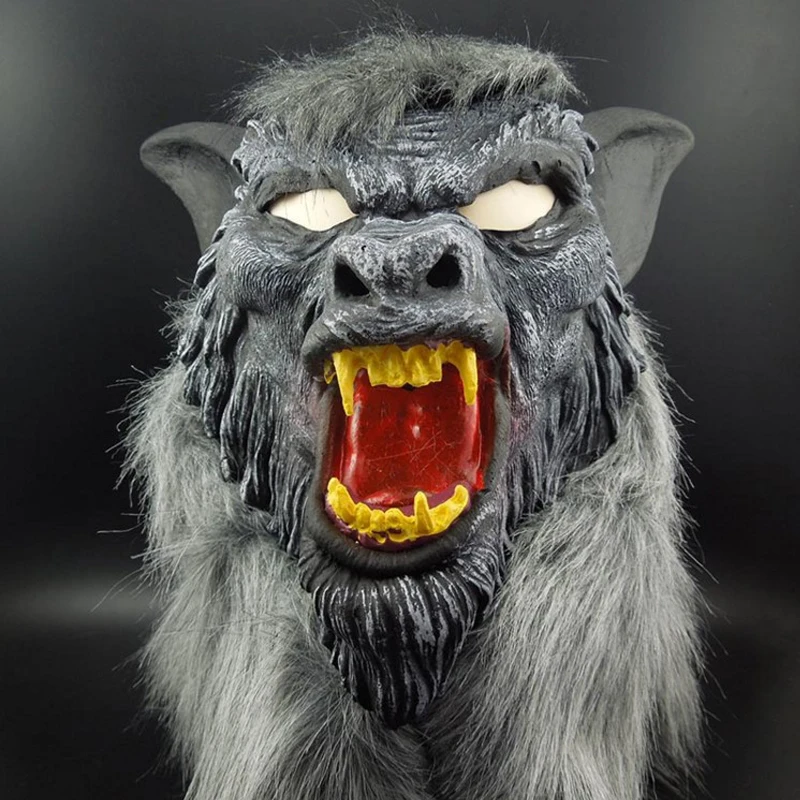 

Halloween Wolf Mask Animal Head Scary Creepy Werewolf Mask Cosplay Mask for Party Monster Latex Mask Props Drop Shipping